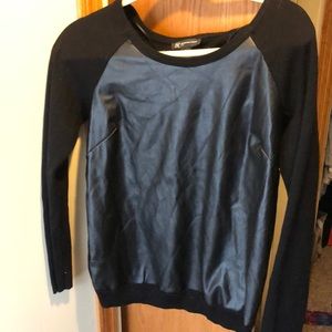 Black pleather sweater.